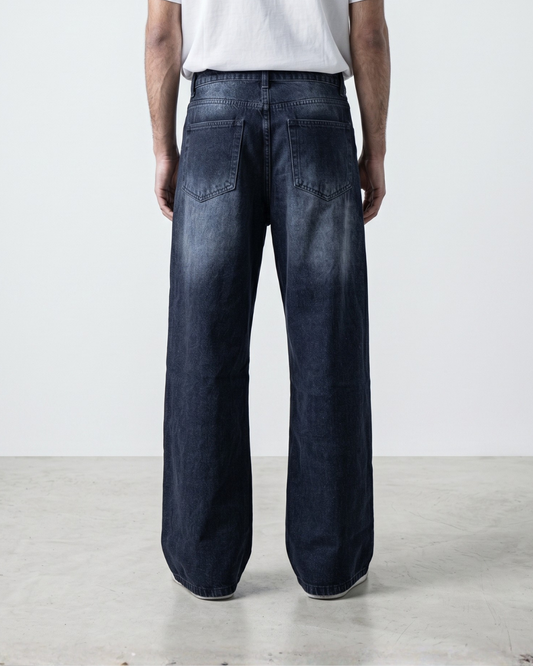 WIDE LEG JEANS – BLACK