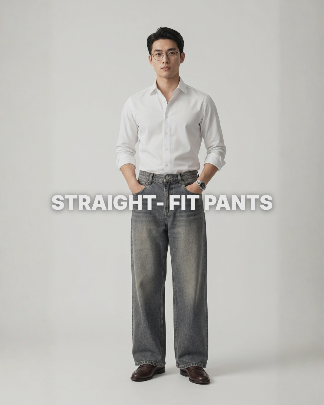 STRAIGHT FIT DENIM