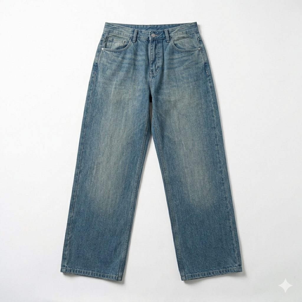 WIDE LEG JEANS – VINTAGE YELLOWISH