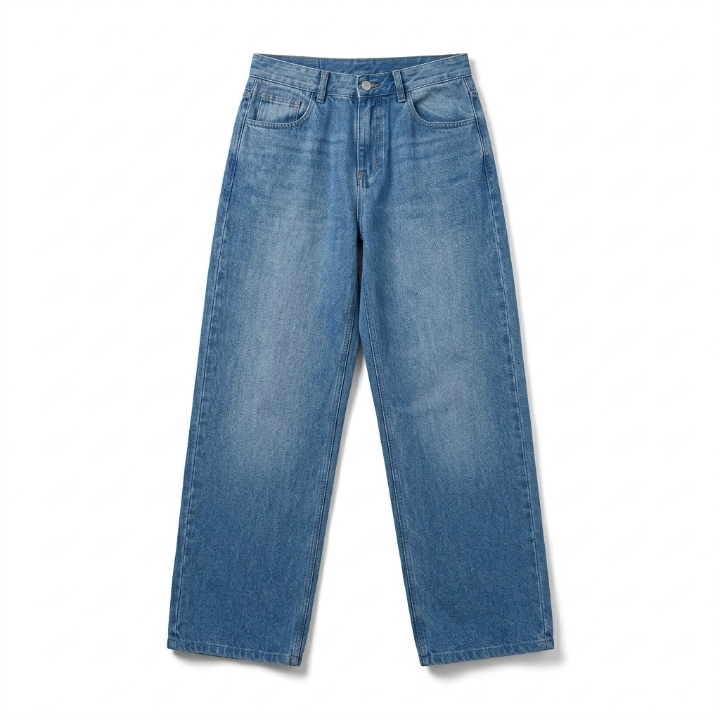 WIDE LEG JEANS – CLASSIC BLUE