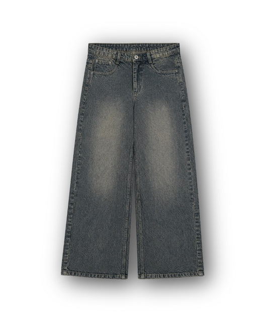 STRAIGHT FIT JEANS-GREY