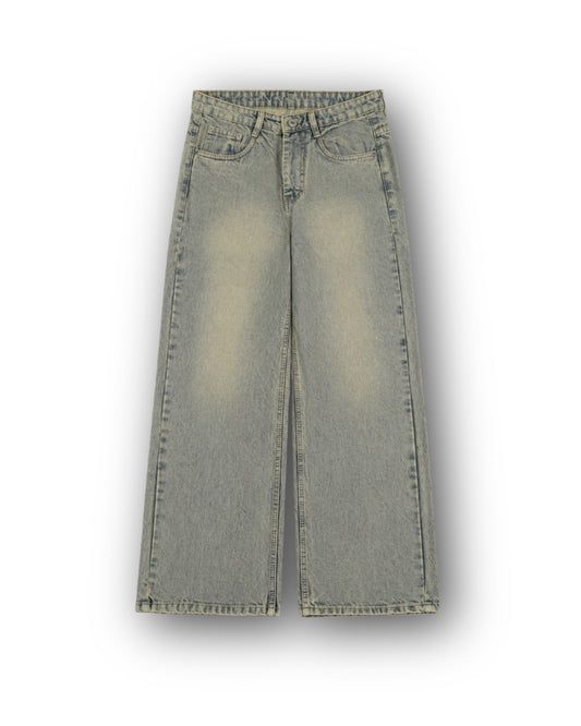 STRAIGHT FIT JEANS-YELLOW