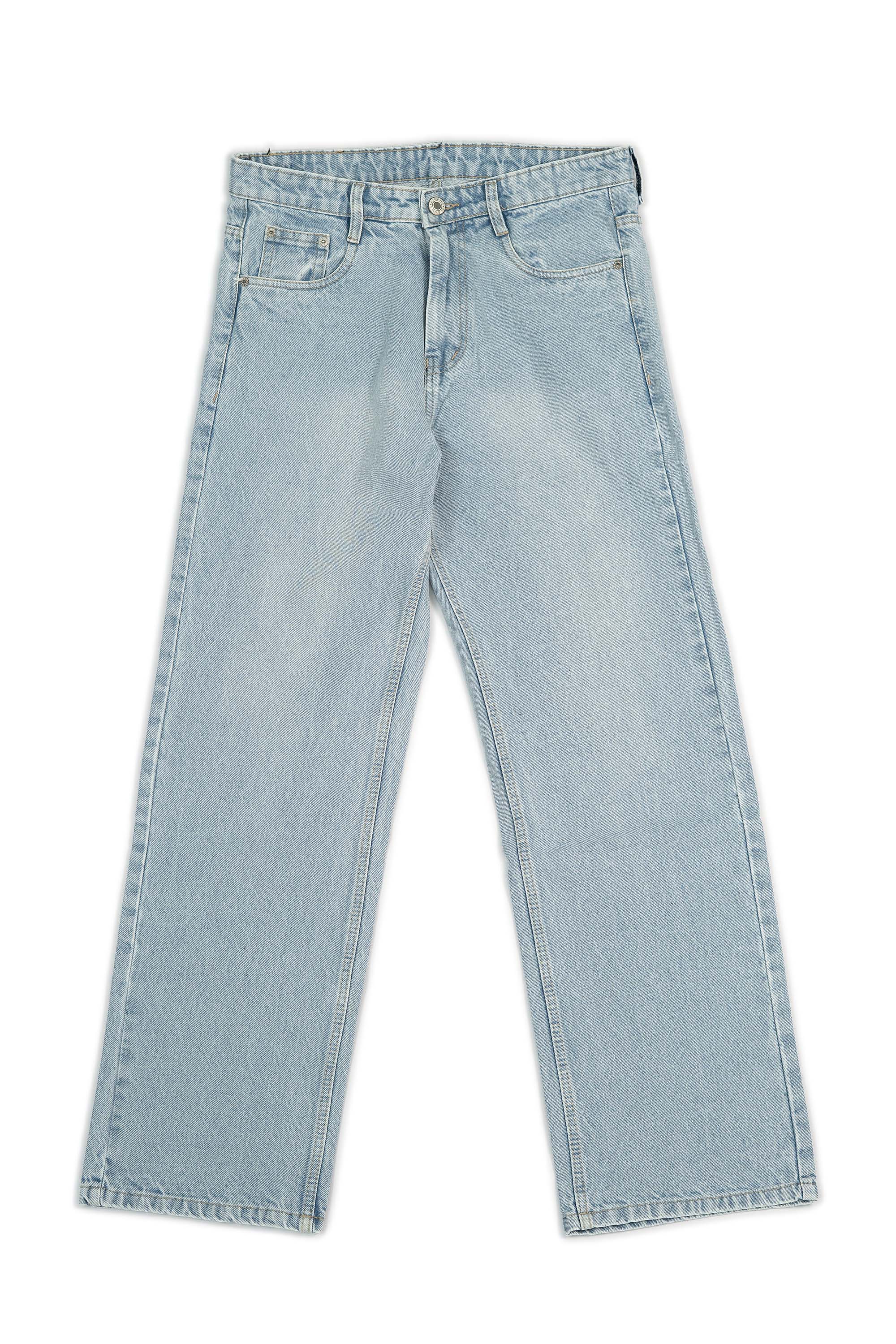 STRAIGHT FIT JEANS-LIGHT BLUE